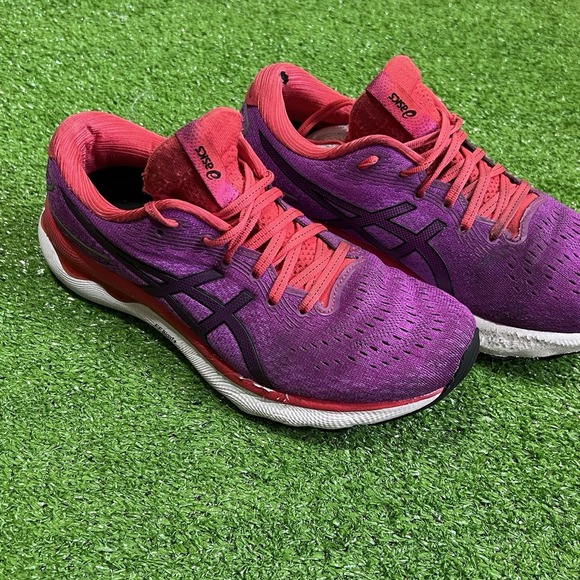 ASICS Women's Gel Nimbus 24, Orchid Black US 9 EU 39 EUC ASICS Running Shoes - Picture 2 of 8